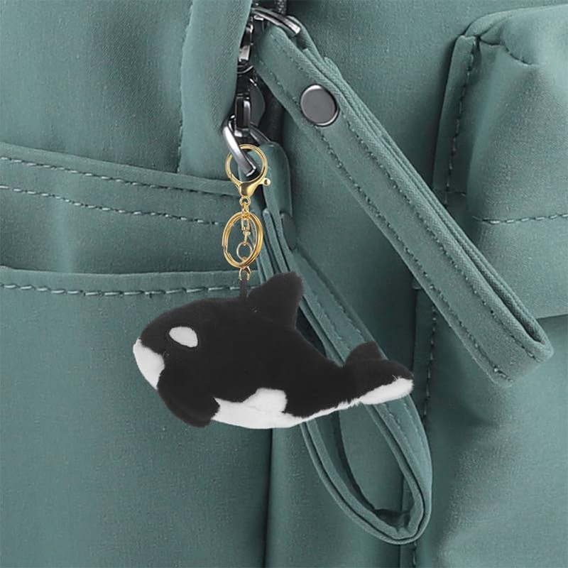 Alasum Killer Whale Plush Keychain Set of 2 Sea Animal