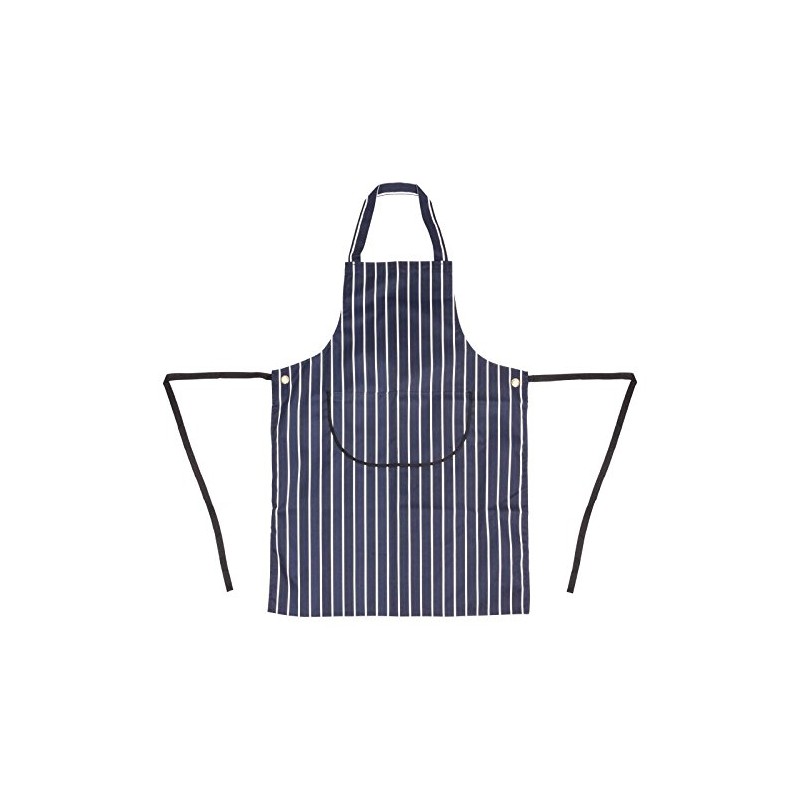 Whites Chefs Clothing A535 Poly-Cotton Butchers Apron, Blue Stripe