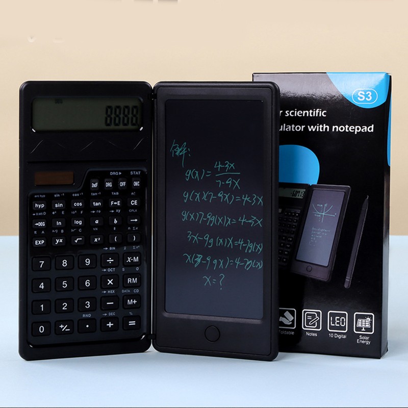 Scientific Calculator Solar Battery Powered Multi Functional Foldable Scientific Calculator