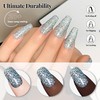 Light Hazy Blue High Density Reflective Flash Glitter Gel Nail