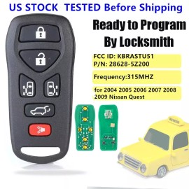 Unbranded Keyless Entry Remote Key Fob for 2004 2005 2006 2007 2008 2009 Nissan Quest 6b