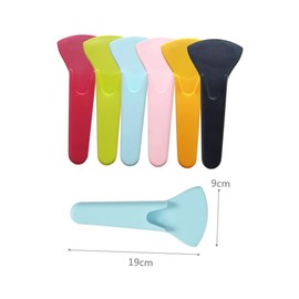WOONEKY 6pcs Magnetic Scissor Protector Covers Kitchen Shears Beauty Tool Safety Sleeves Multi Color Black Green Red Blue Pink Orange for Easy Storage and Injury Prevention
