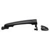 TRQ Front Left Exterior Door Handle Black Drivers Side Compatible