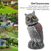 Owl Decoy Plastic Striped Small Shakeable Waterproof Vivid Shape Fake