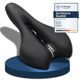 Deedlite Bike Saddle Premium Universal Saddle Pro 3.0 - Finally Pain-Free Cycling | Comfortable Soft Memory Foam Bicycle Saddle