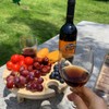 Portable Picnic Table Wooden Folding Table with Glass Stand Easy