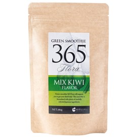 Green Smoothie 365 Flora Diet Kiwi Flavor, 6.3 oz (180 g), Approximately 30 Servings, Powder, No Artificial Sweeteners, Smoothie, Lactobacillus Enzyme, Inulin, Green Smoothie