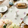 Artoid Mode Daisy Bunny Rabbit Easter Table Runner, Seasonal Spring