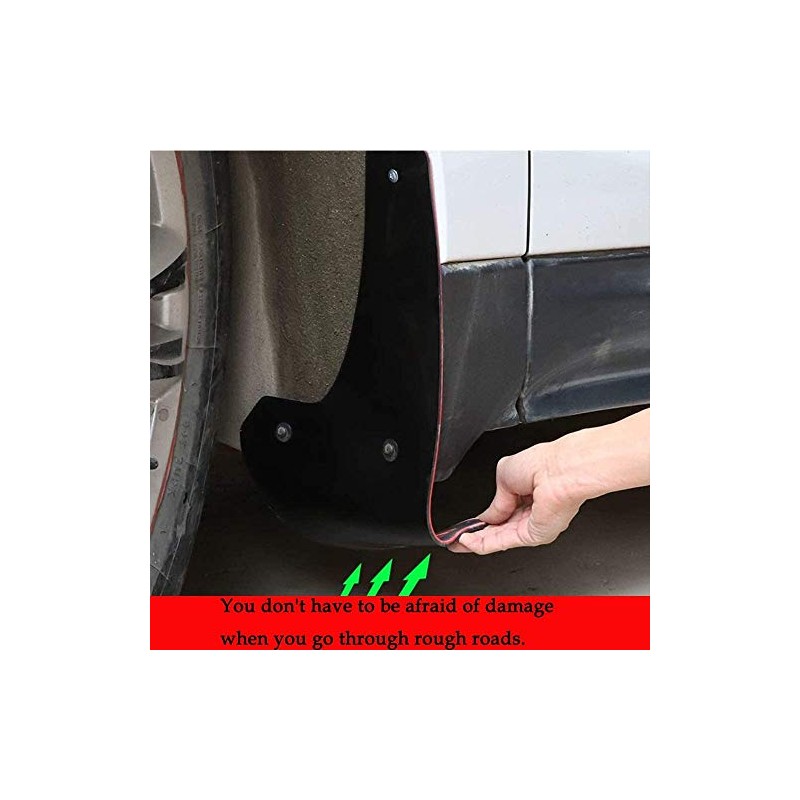 4 pcs Soft Material Automotive Car Mud Flaps Universal Fit