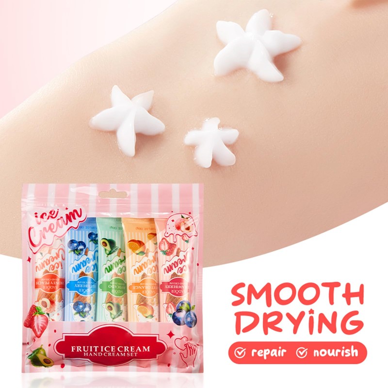 10 Pack Hand Cream Set, Natural Fruit Scent, Travel Size,