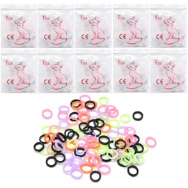 Angzhili 1000 pcs Orthodontic Rubber Bands,4.5Oz Orthodontic Elastics,Latex Free Intraoral Elastic Bands,Multi-colored (1/4")