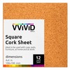 VViViD Adhesive Backed 4 Inch Square 0.08 Inch Thick Cork
