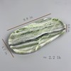 Green Marble Vanity Tray 9.8", Natural Stone Organizer for Bathroom