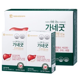 Daewoong Life Science Kanegood Premium Gin Milk Thistle Set, 30 tablets, 2 units / 대웅생명과학 가네굿 프리미엄 진 밀크씨슬 세트, 30정, 2개