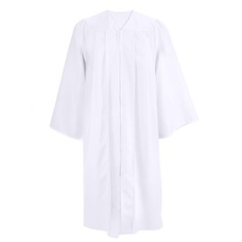 Misscom Adult Matte Choir Robe for Church Judge Robe Costume Unisex Graduation Gown
