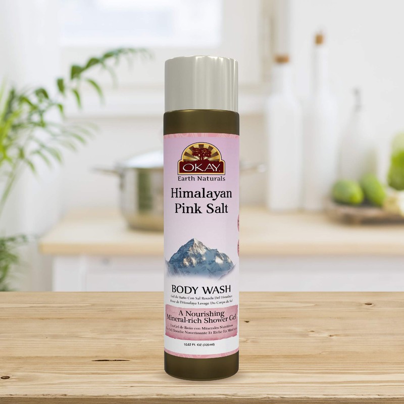 OKAY Himalayan Pink Salt Body Wash, 10.82 Ounce