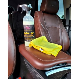Leather Luv LL-16 Street Juice Products Sprayable Leather Conditioner For Car Interiors, Apparel, and More (Works on Natural, Synthetic, Pleather, Faux Leather and More) Leather Scent, 16 fl oz