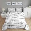 Homewish Airplane Comforter Set Queen Size Aircraft Bedding Set 3Pcs