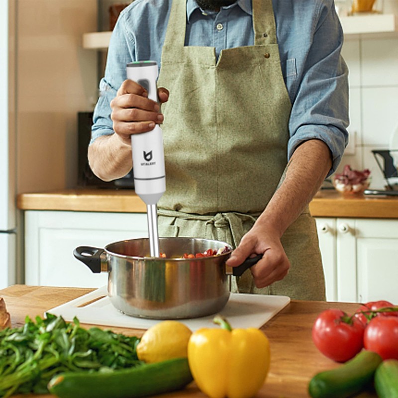 Cordless Hand Blender, UTALENT Variable Speed Immersion Blender handheld Rechargeable,