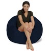 Chill Sack Memory Foam Bean Bag Chair, 3-Feet, Navy Micro