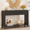 FATORRI Console Table for Entryway, Modern Sofa Table with 2