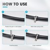 2-3/8 Inch 10 PCS 2 Holes Rubber Cushioned U Bracket
