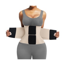 FeelinGirl Women Corset Workout Waist Trainer Belt Tummy Control Waist Cincher Sport Waist Trimmer Skin XL
