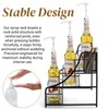 Noamus Coffee Syrup Rack with Basket, 3-Tier 12 Bottles Spice