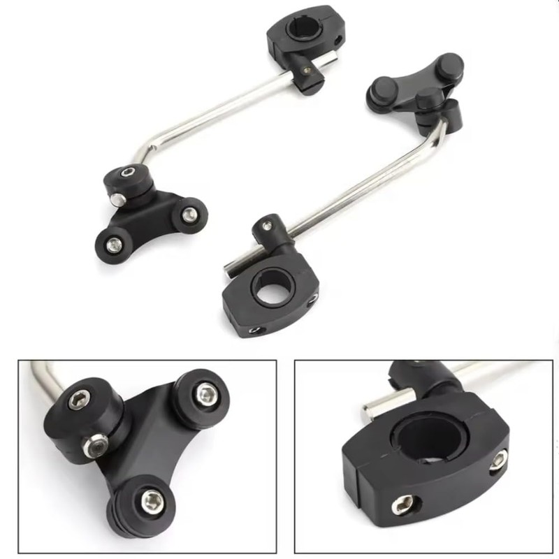 Universal Motorcycle Windshield Mounting Kit 7/8" 22mm / 1" 25mm
