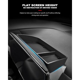 yboueo for 2023 Toyota Sienna Center Console Dash Storage Tray Compatible with Toyota Sienna 2023 2022 2021 Accessories Dashboard Organizer Box Tissue Glasses Holder