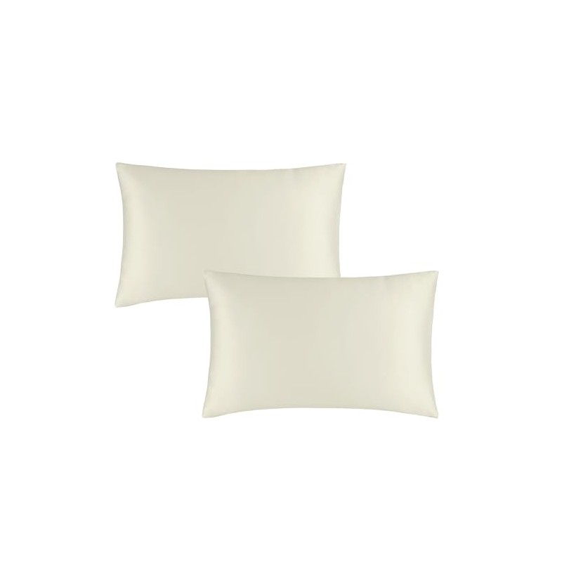 Catherine Lansfield Silky Soft Satin Standard Pillowcase Pair Champagne Gold