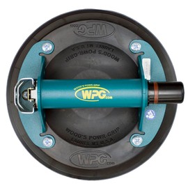 8" Wood's Powr-Grip N4300 Metal Handle ABS Plunger Vacuum Suction Cup Lifter 125lbs Capacity w/Case