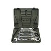 toolzone SP128 Flex Head Combination Ratchet Spanner Set - Silver