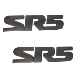 OnlyYou.X New SR5 Emblem SR5 Badge SR5 Decal SR5 Sticker Universal for Pickup and Car 2 Pieces Metal Black