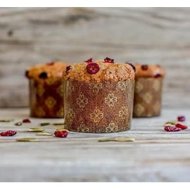 Pastry Chef's Boutique Mini Panettone Muffins Paper Pan Mold 2'' x 2.75 '' - (Mini Panettones - 25 pcs)