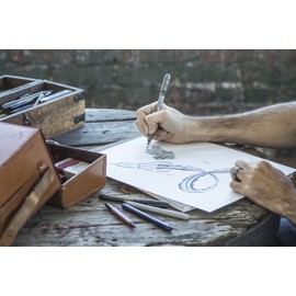 Zebra Pen Zensations Brush Pen, Black Water-Resistant Ink, 1-Pack (01111)