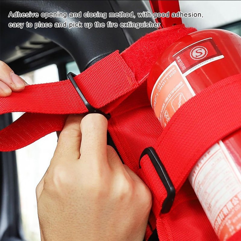 BWBWND Fire Extinguisher Holder, Roll Bar Adjustable Extinguisher Strap Brackets