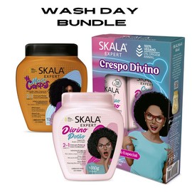 Skala Beauty Hair Masks - Nourishing, Gentle, Hydrating - Hair care Products Conditioner Moisture Shampoo Hydrate Moisturizing Repair Restore Vitamins:_3Pk - DivinoPotao+MaisCrespos+Crespo DivinoS&C