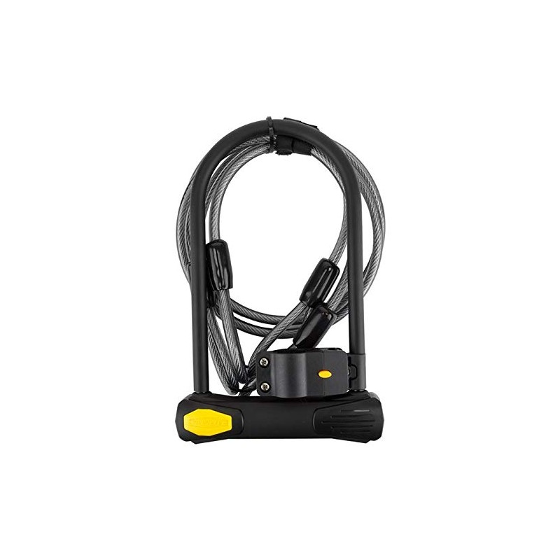 LOCK SUNLT PWR SHIELD U ATB 5x9/10mmx4f CBL BK w/BRKT