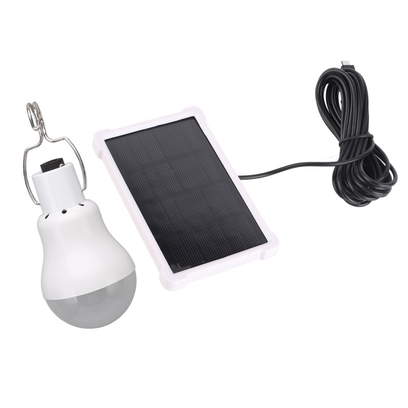 Portable Solar LED Light Bulb Rechargeable Solar Light Bulb for