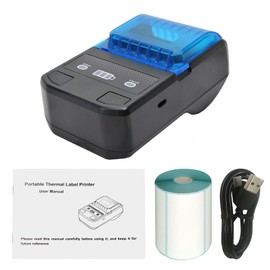 Portable 58mm Thermal Label Maker Wireless BT Mini Label Printer Barcode Printer with Rechargeable Battery Compatible with Android iOS Windows for Retail Clothing Jewelry  Price Tag Warehouse Label Printing
