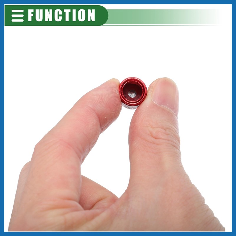 A ABSOPRO Universal Tire Valve Stem Caps, 17mm, Aluminum Alloy,