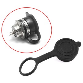 DGZZI GX12 Cap Lid 4PCS Black GX12 Aviation Connector Plug Cover Waterproof Dust Plastic Cap Circular Protective Sleeve