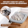 BALAPET Firm Bedside Cat Bed, Cat Bed with Soft Guardrail