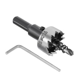 Kozelo 1pcs Hole Saw - [23.5mm] HSS (High Speed Steel) 4341 Drill Bit Hole Cutter for Stainless Steel Aluminum Metal Wood Plastic Use, Triangular Shank