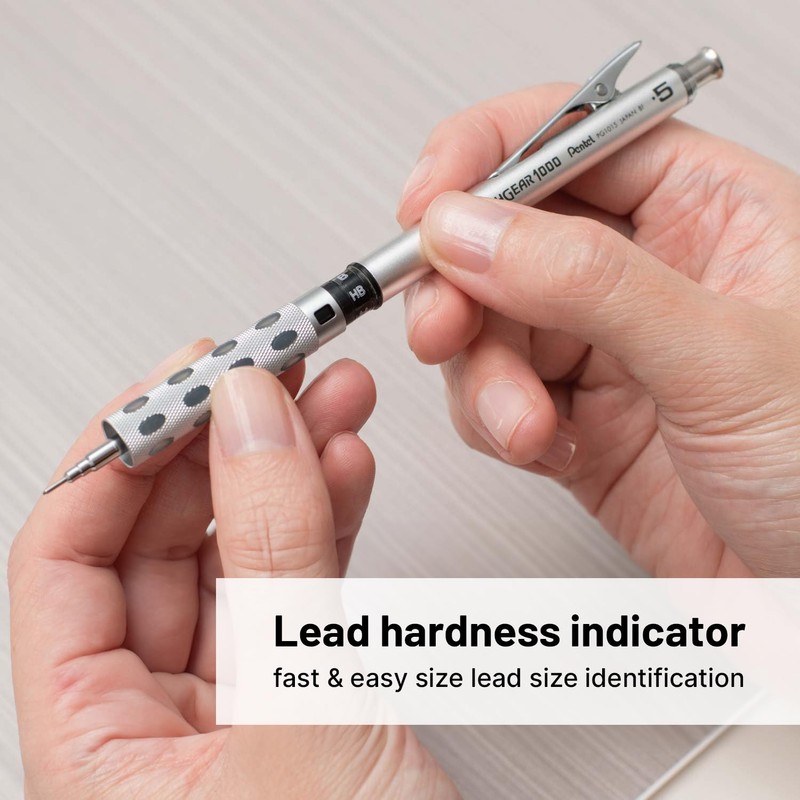 Pentel GraphGear 1000 Premium Mechanical Drafting Pencil Set with Refill