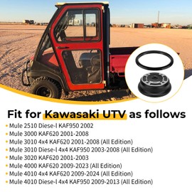 Front Brake Drum Wheel Hub & Seal for Kawasaki Mule 4000 4010 4x4 KAF620 2009-2024 Mule 3000 3010 3020 KAF620 2001-2008 Mule 3010 4010 Diese-l 4x4 KAF950 Mule 2510 Diese-l KAF950 92093-1543 41038-0034