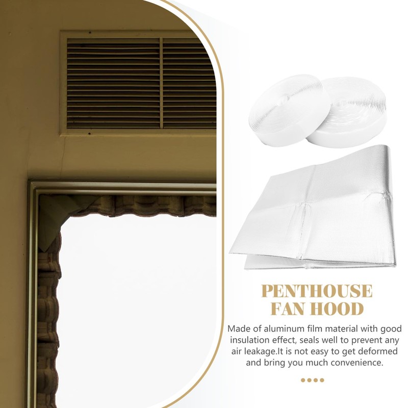 DOITOOL Attic Fan Covers insulated, Insulation Covers with Adhesive for