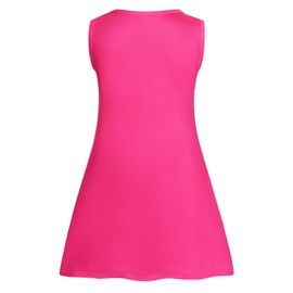 Jurebecia Girls Nightgowns 2Pcs Unicorn Nightdress Pajamas Sleeveless Nightgwon Sleepwear Nightie for Kids 5-6 Years