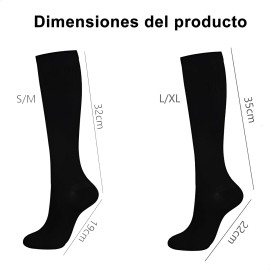 15par Medias Calcetines De Compresión Mujer Y Hombre Varices